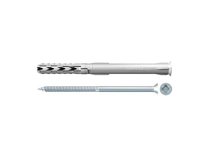 fischer - Fixation pour cadres/ossatures SXR-T 10x120 avec vis de sécurité à tête fraisée/boîte de 50