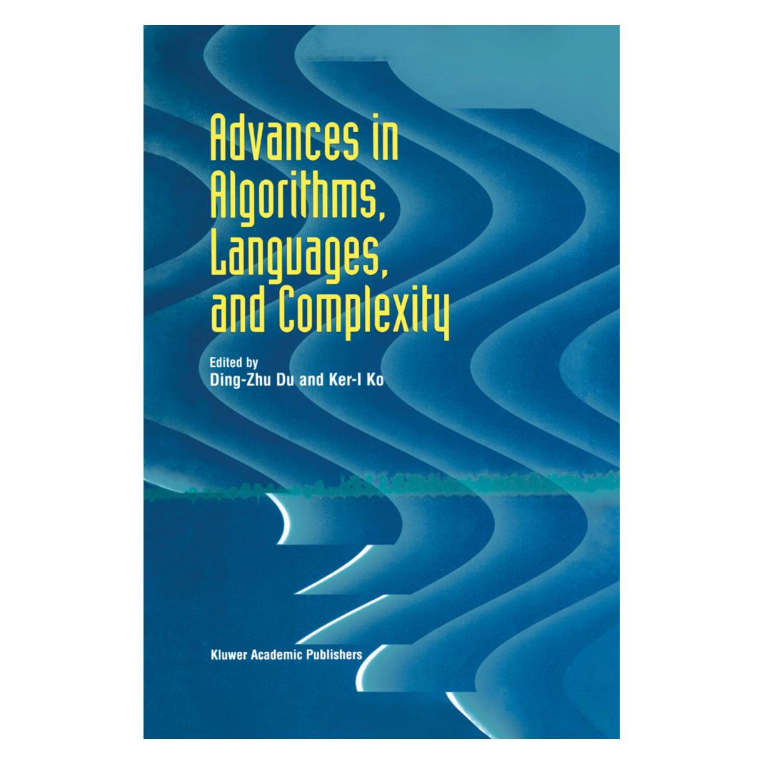 Springer Advances in Algorithms, Languages, and Complexity (Englisch, Softcover, Ding-Zhu Du, Ker-I Ko) (55492995)
