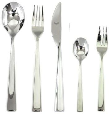 Mepra Energia Flatware Set with Cake Forks - 30 Pieces - Stainless Steel