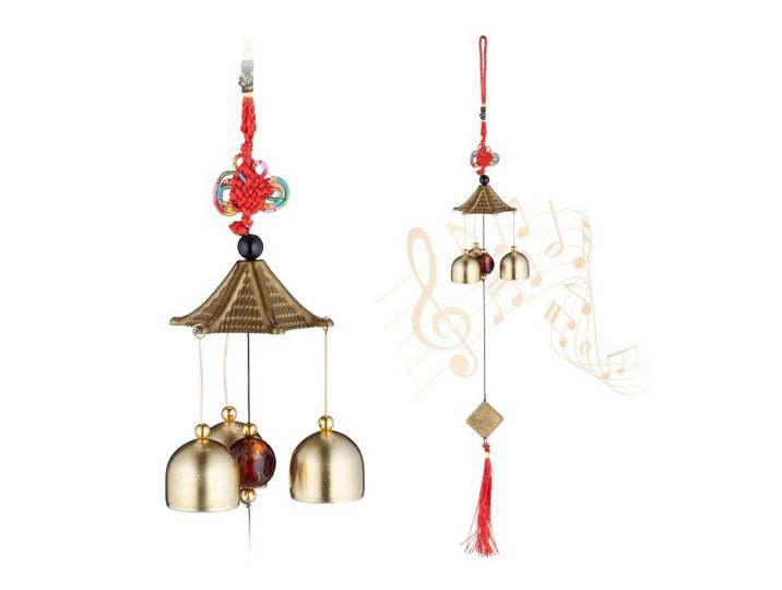 Relaxdays Windspiel Feng Shui 2er Set