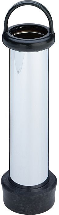 Viega Standrohr 145484 G 1 1/2x175mm, Messing verchromt, Gummikonus