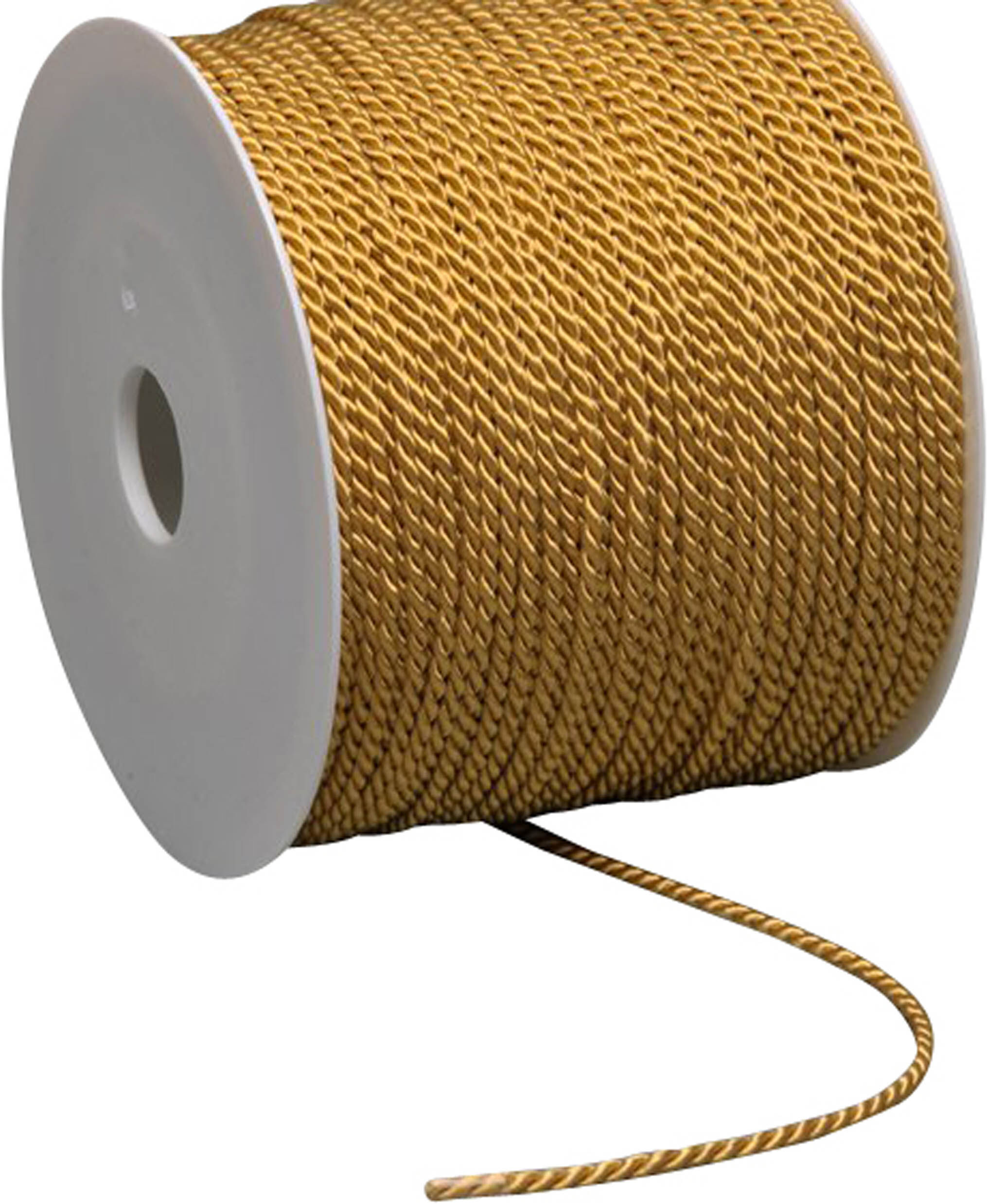 SPRINTIS Cordon de viscose sur rouleau, 2 mm x 100 m or