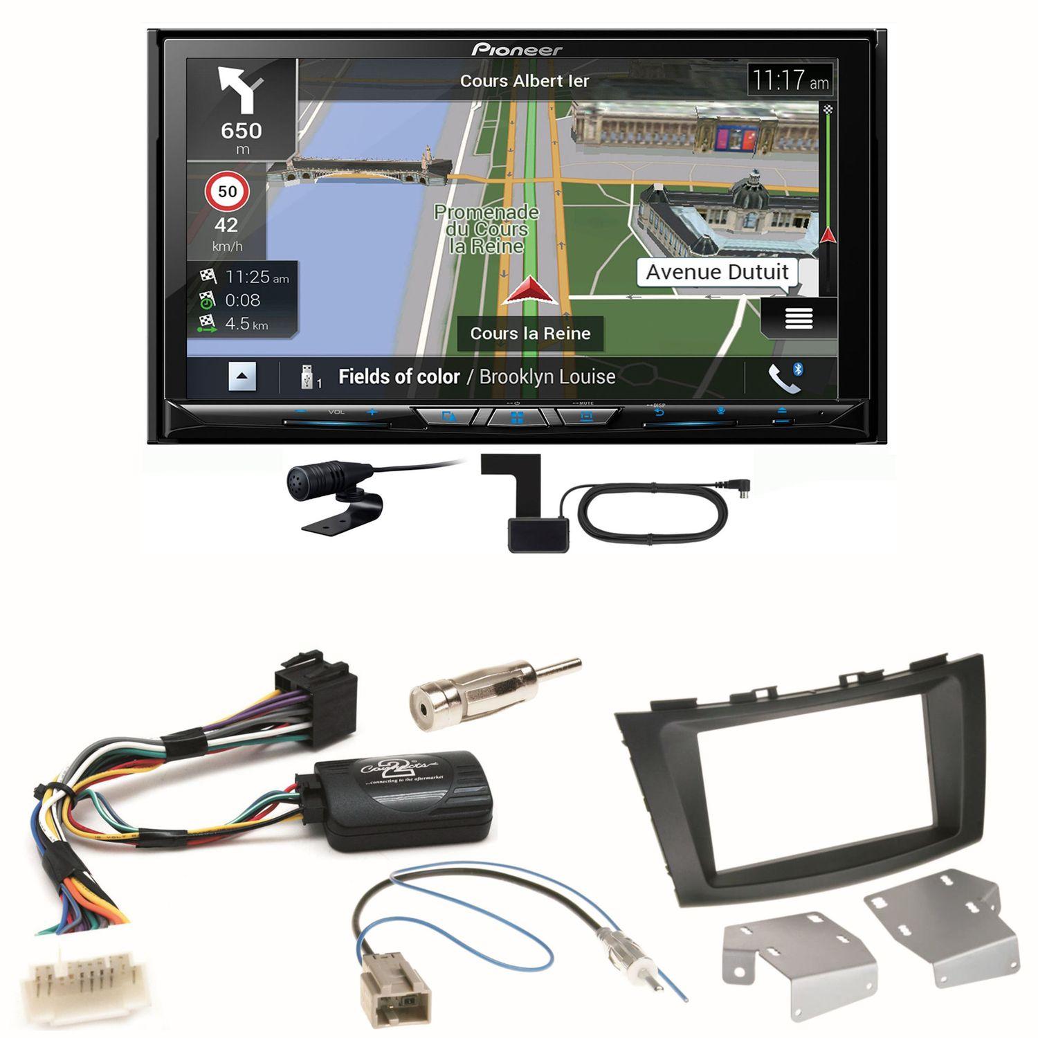 Pioneer AVIC-Z830DAB Navigation Bluetooth Einbauset für Suzuki Swift Sport FZ NZ