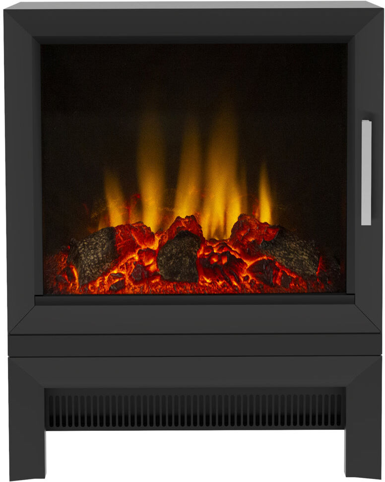 Flare Qube Freestanding Electric Stove Matte Black 56cm H X 43.5cm W X 24cm D