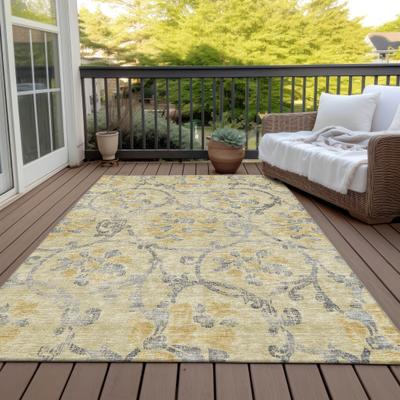 Addison Rugs Machine Washable Indoor/ Outdoor Chantille Floral Scroll Rug