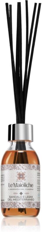 THD Le Maioliche Sandalo e Legni Del Mediterraneo diffuseur d'huiles essentielles avec recharge 100 ml