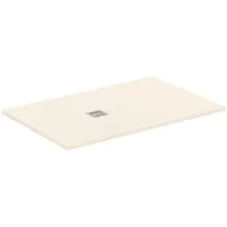 Ideal Standard Rechteck-Brausewanne Ultra Flat S + Sand 1400x900 mm Ablauf 55 cm Mitte/Seite 30 mm Höhe