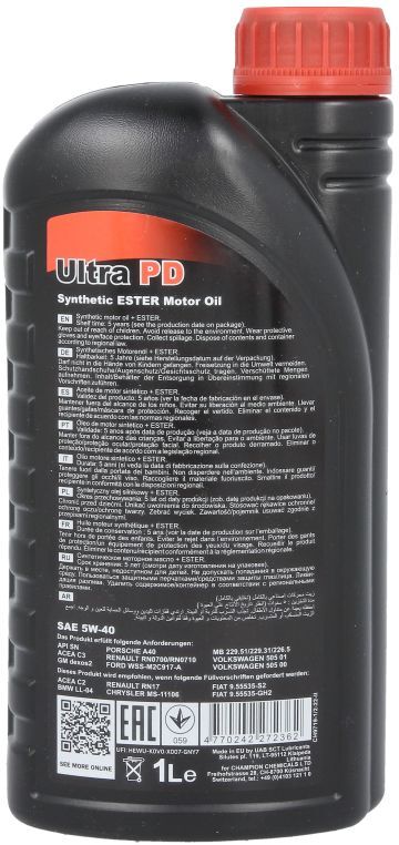 Motoröl CHEMPIOIL Ultra PD 5W40 1L