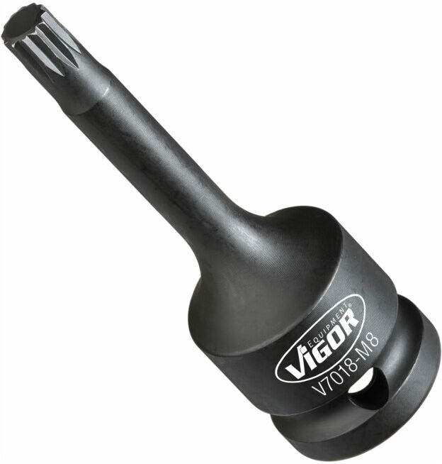 VIGOR Ensemble d'embouts à choc pour vis à six pans intérieurs (XZN) V7018-M8 (V7018-M8)