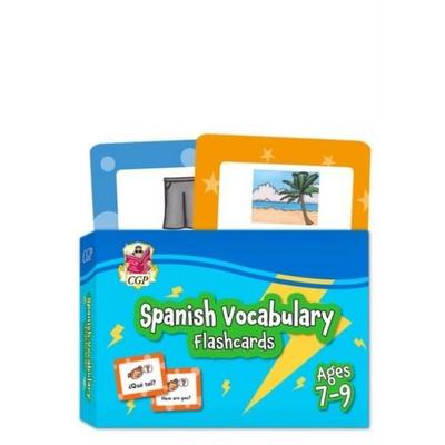 Spanish Vocabulary Flashcards for Ages 7-9 (with Free Online Audio), Gebundene Ausgabe von Cgp Books, CGP Books, 978-1-78908-745-1