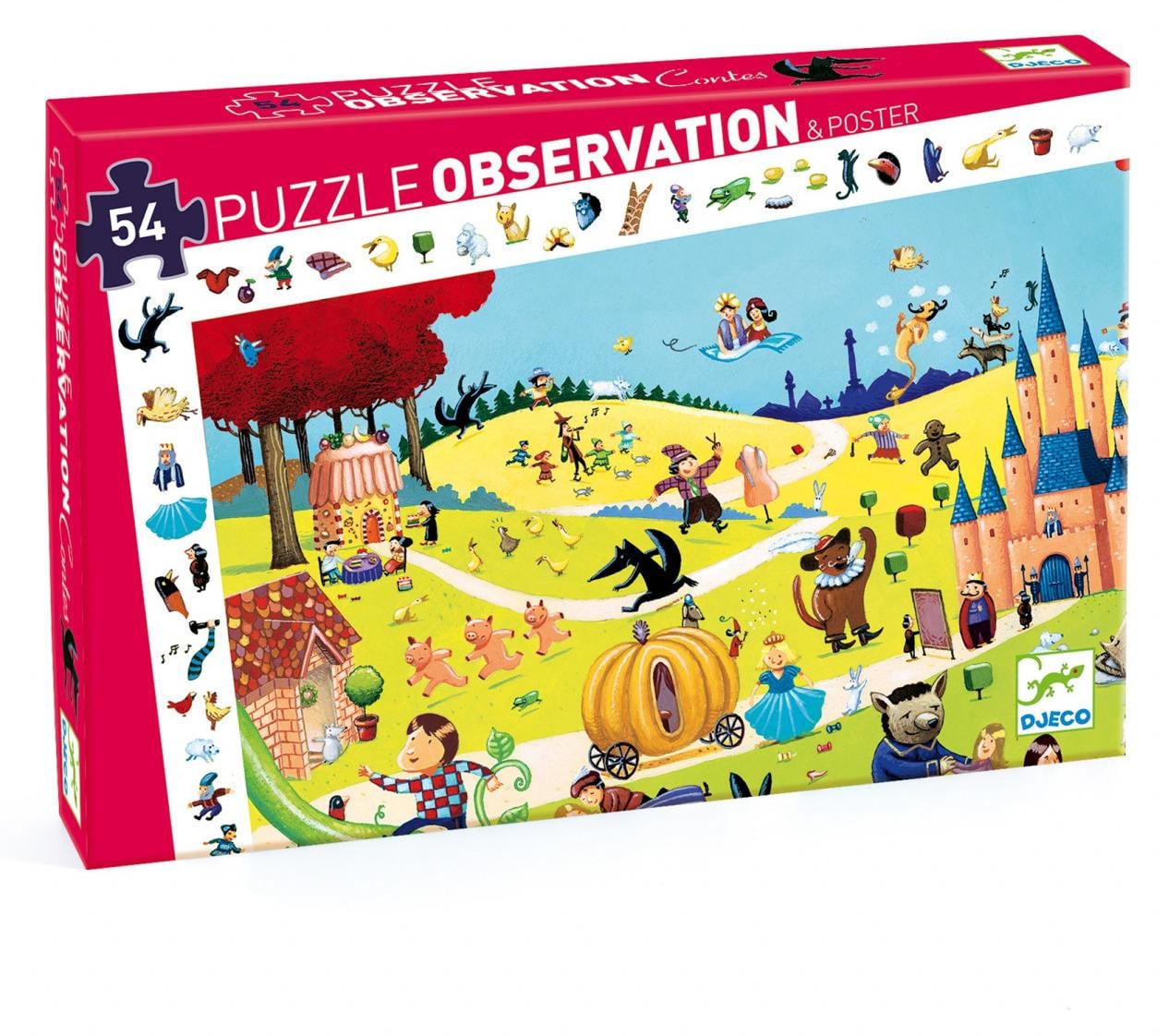Djeco Observatiepuzzel Bekende verhalen