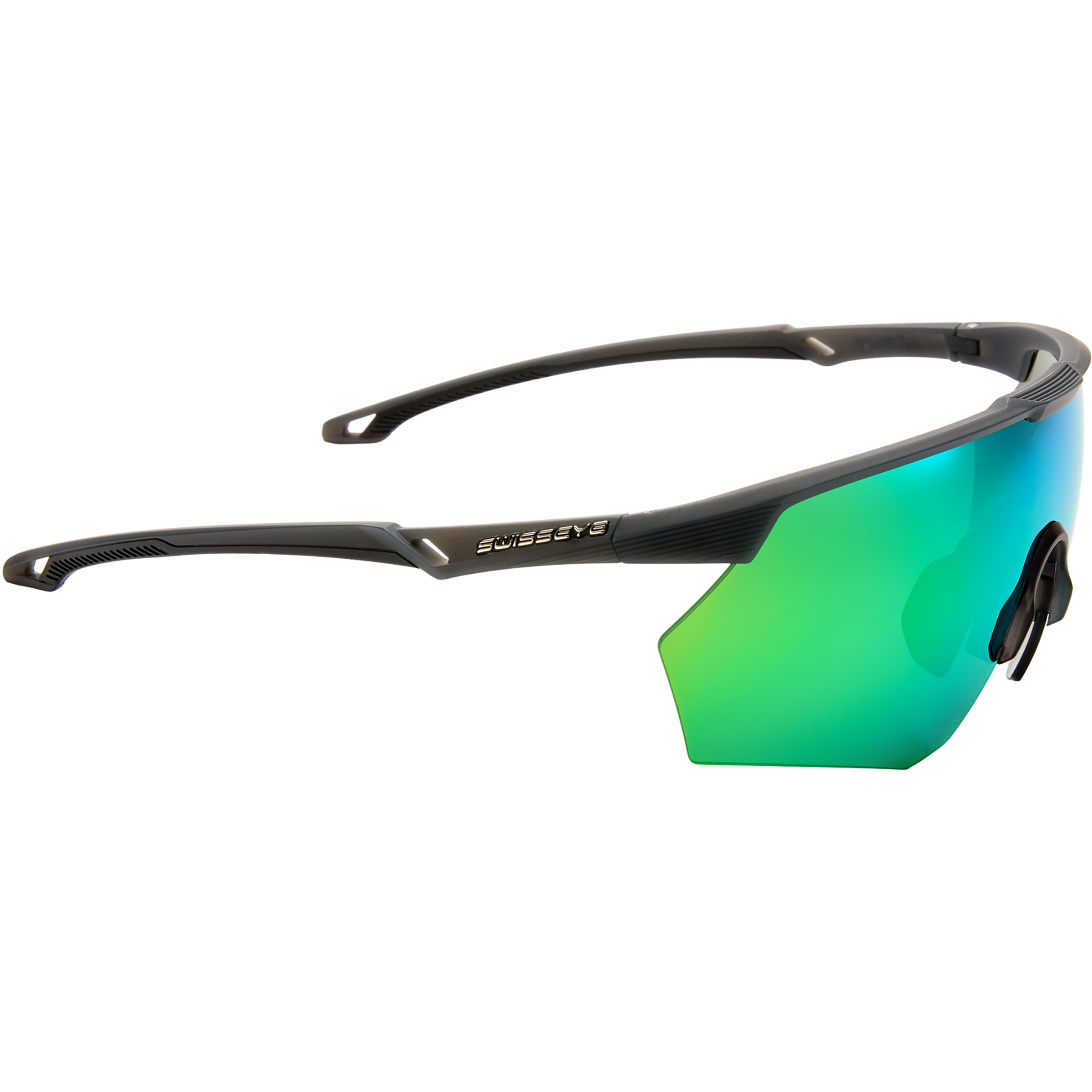 Swiss Eye Flow Sportbrille Sportbrillen & Sportsonnenbrillen crystal grey matt-black pol Laufen | Rennrad | Skifahren