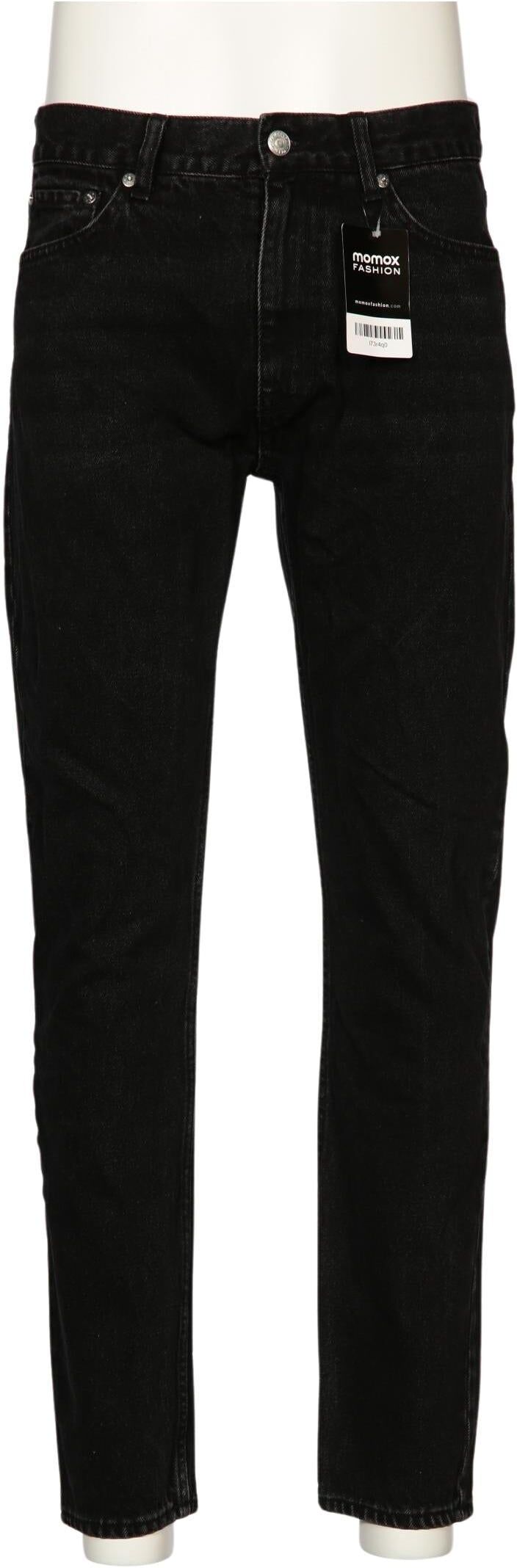 Weekday Herren Jeans, Schwarz, Gr. W28, Baumwolle - Second Hand