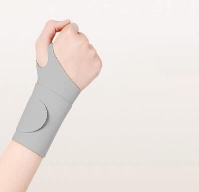 Clever Finds Adjustable Compression Wrist Support Wrap For Weightlifting Tennis Badminton And Fitness gray 1pcs