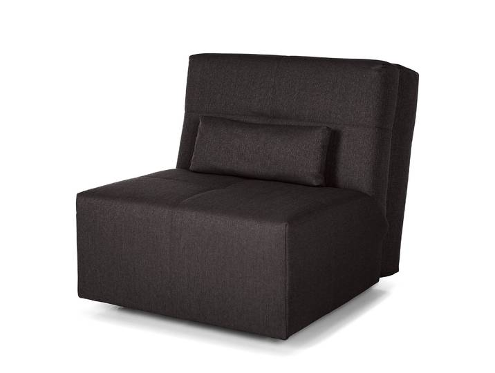 Fauteuil convertible Kassari Gris/Basalte Tissé à plat 85 x 85 x 102cm