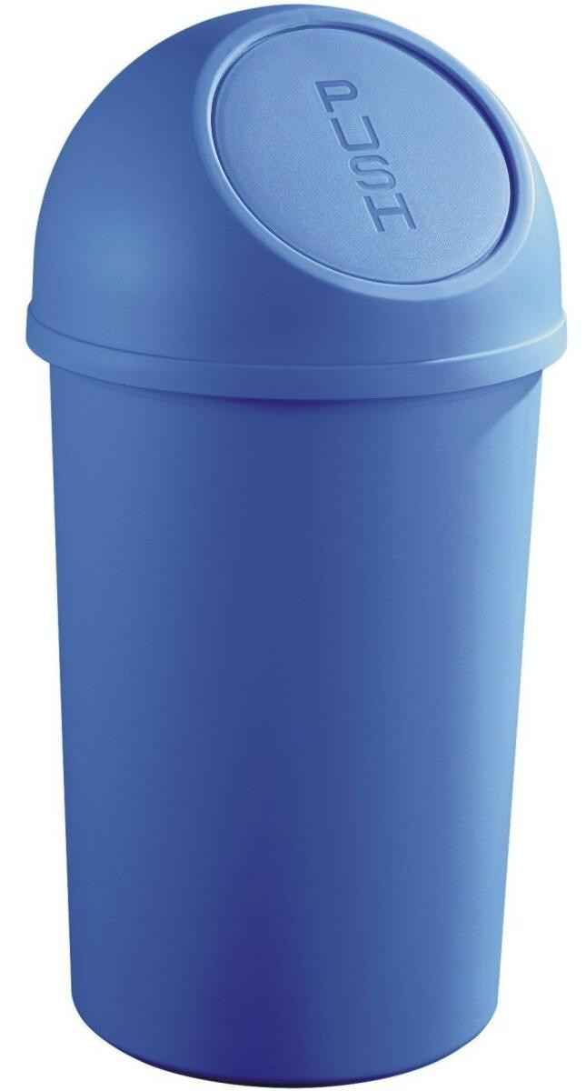 Helit Afvalcontainer, 45 liter, blauw, Hoogte: 70 cm, Diameter: 40,3 cm