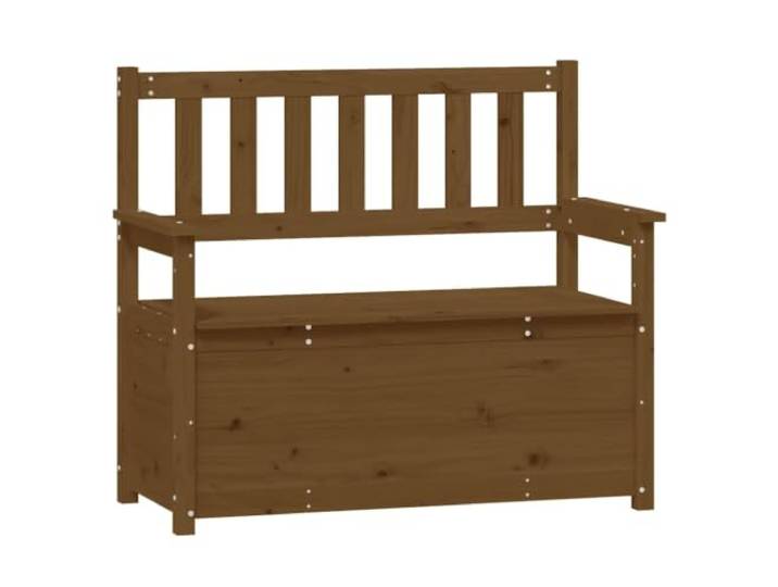 Makastle Sitzbank Honigbraun 112,5x51,5x96,5 cm Massivholz Kiefer