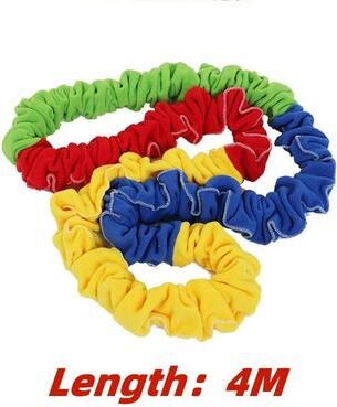 Inspired Living TeamSync Outdoor Team Building Game Kids Elastic Rope Loop Party Activity Set 4m