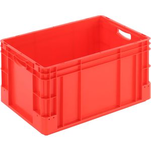 Alpha-Paletten Eurobox Silverline, rot, 60 Liter, offene Griffe, 60 x 40 x 32cm