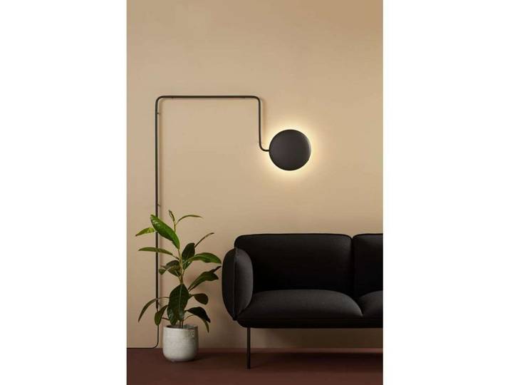 Mercury Wandleuchte Black - Woud - Wohnzimmer - Metall