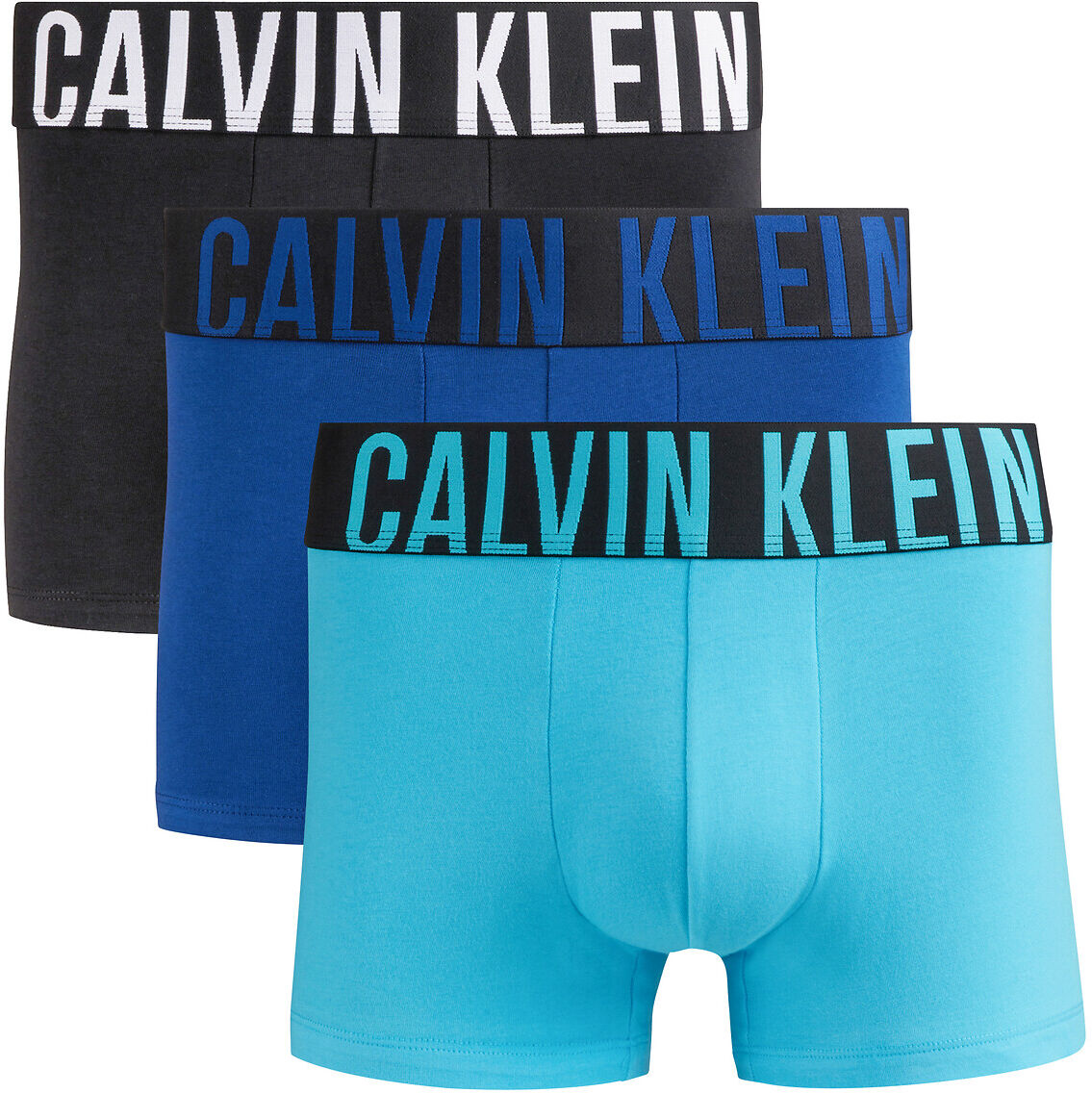 CALVIN KLEIN UNDERWEAR Lot de 3 boxers longs unis