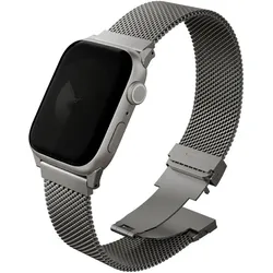 Uniq Dante Pro Apple Watch Strap 40/41/42mm Stainless Steel - Titanium (304 Stainless Steel, Stainless Steel), Uhrenarmband, Silber