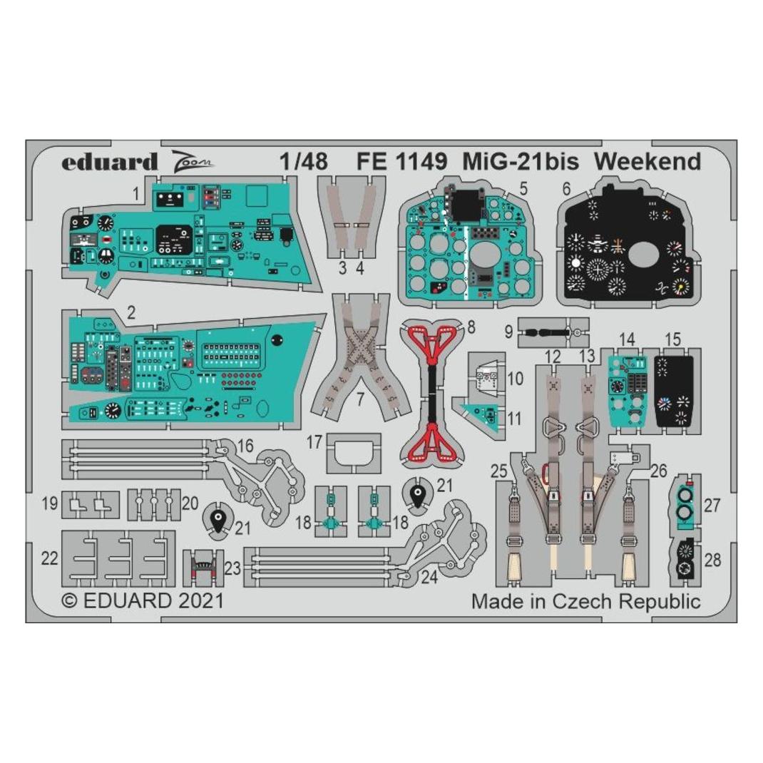Eduard MiG-21bis Weekend 1/48 for (FE1149)