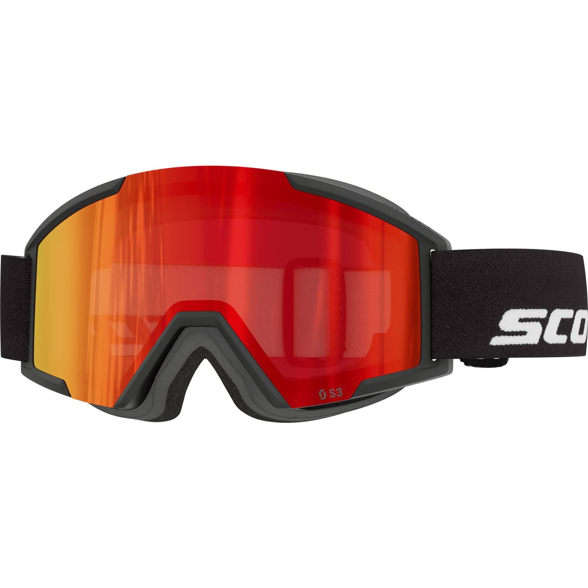 Scott Goggle Shield Pro Junior black / green chrome s2 (0001) - 4262780001377