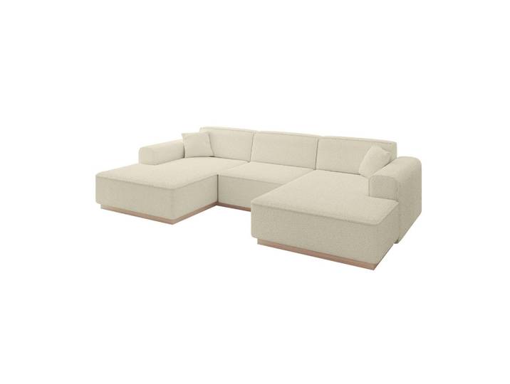 WOHNLANDSCHAFT IREA-U1 - 301x165x80 cm Beige