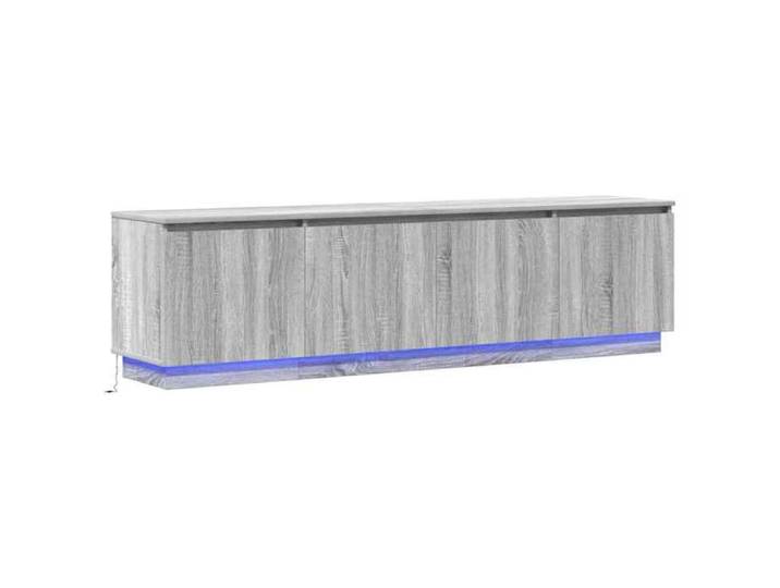 En solde  Meuble TV pour Télévision - CLOUD - TABLE TV/BANC TV - Gris Sonoma 180x38x49 cm Bois d'ingénierie LL3977