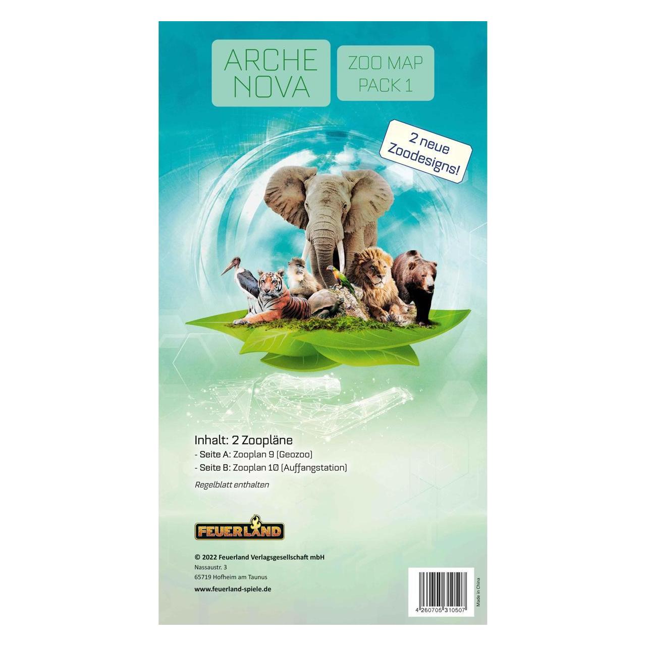 Feuerland Arche Nova: Zoo Map Pack 1 (Deutsch, 1 - 4 Spieler) (FEU31050)