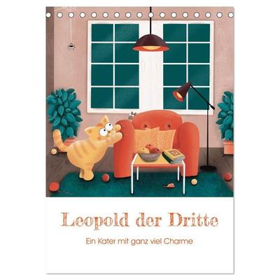 LEOPOLD DER DRITTE - Ein Kater mit ganz viel Charme (Tischkalender 2027 DIN A5 hoch), CALVENDO Monatskalender