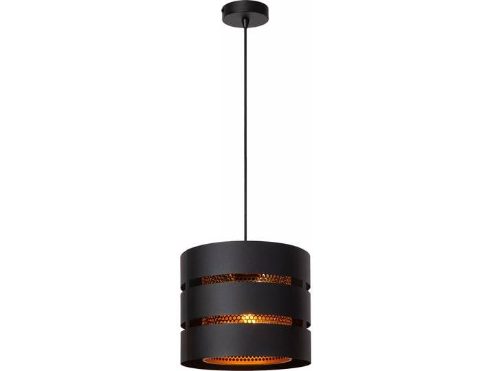 Lampe suspendue moderne noire avec or ROSAS 1xE27 40W Lucide
