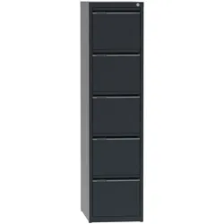Metall-Hängeregisterschrank A4, 5 Schübe, Anthrazit