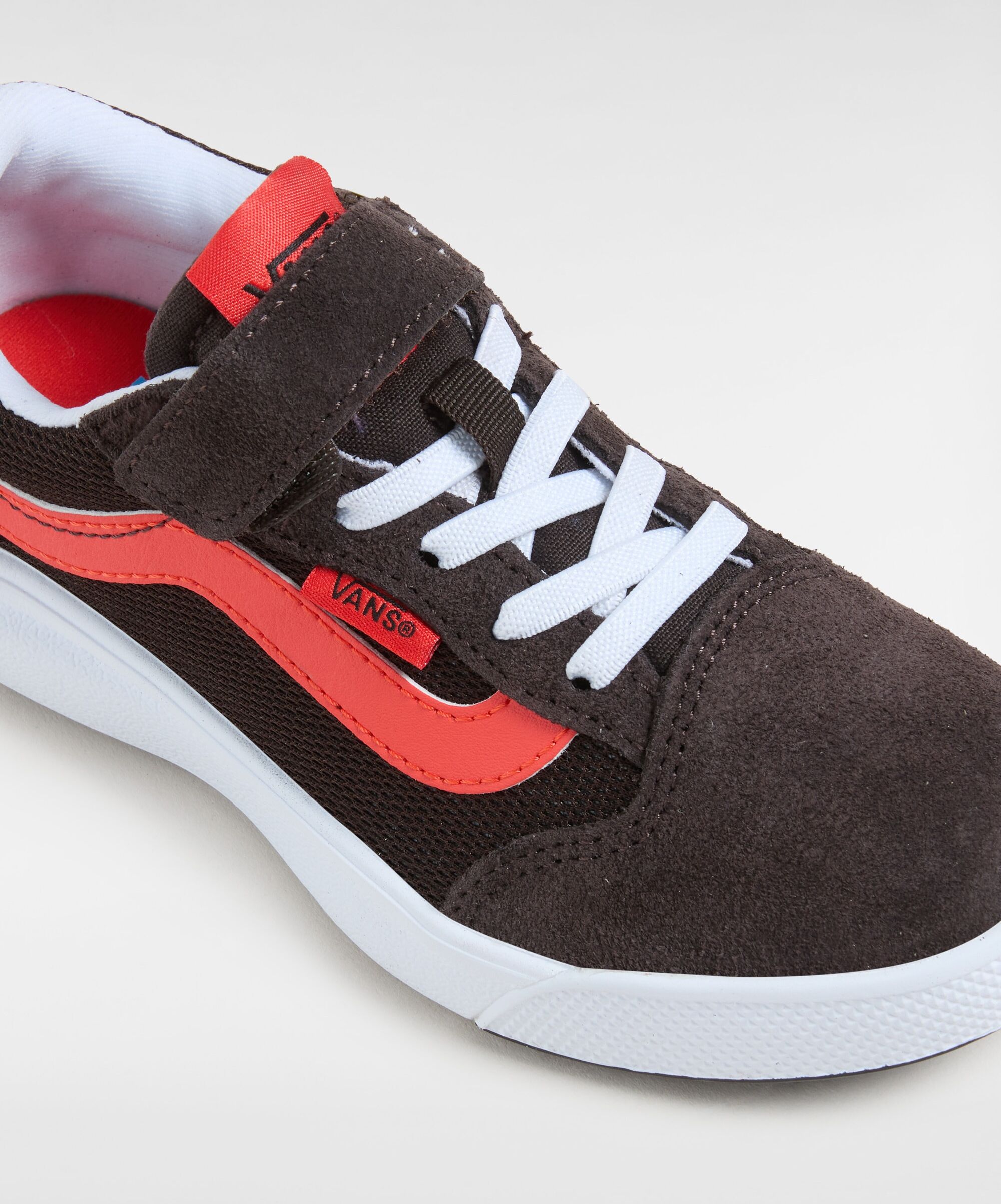 Sneaker VANS "UltraRange 66 V", Jungen, Gr. 27, braun (bgf, pop gray), Leder, Schuhe Sneaker, für Kinder bgf, pop gray 27