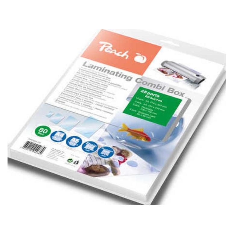 Peach Laminating Combi Box (10 x 15 cm, A4, A5, 25 Stk., 80 µm) (510409)