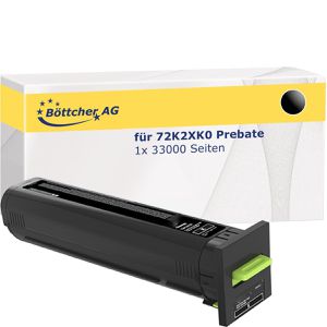 kompatibel für Lexmark 72K2XK0 Prebate, Kompatibler Toner , 33000 Seiten, schwarz