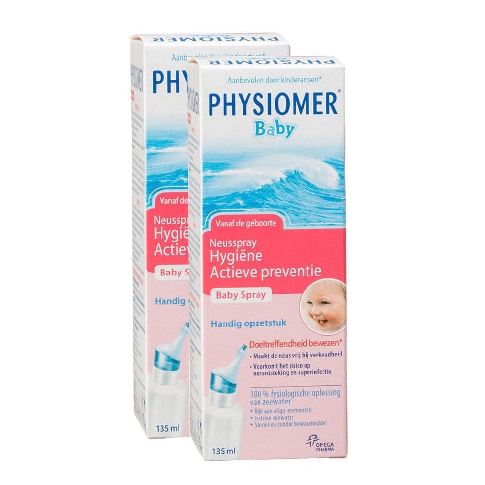 2x Physiomer Iso Baby Spray ok Nlfren 2x135 ml Nasenspray