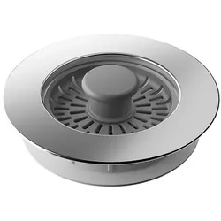 Abflusssieb 7-11,5 cm Silikon Grau
