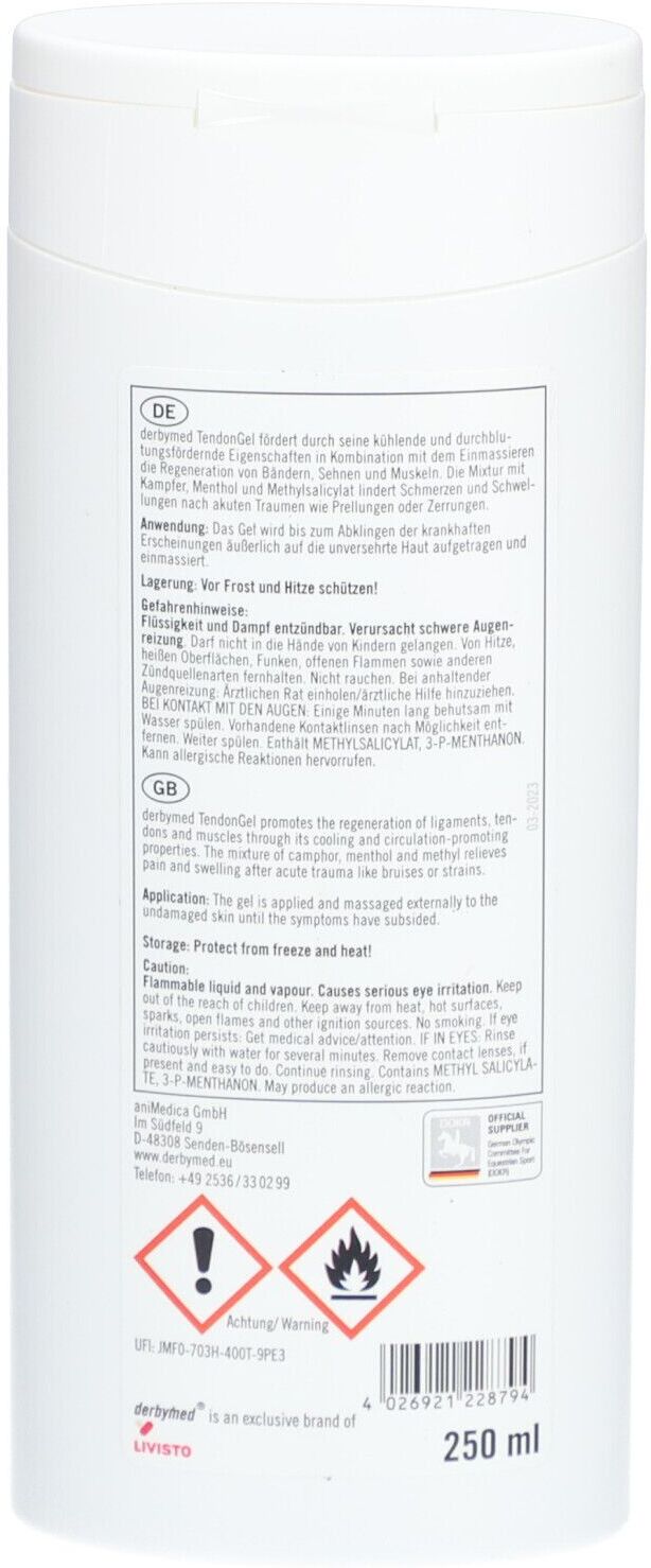 Derbymed TendonGel 250ml 250 ml Gel