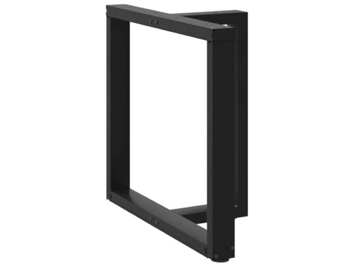 HGDFWRQW Tischbeine T-Form 2er Set Schwarz 70x35x72 cm fuer Esstische Robuste Kufen fuer Esszimmer und Arbeitszimmer, mit hoehenverstellbaren Bodenschonern gegen Wackeln und Kratzer.