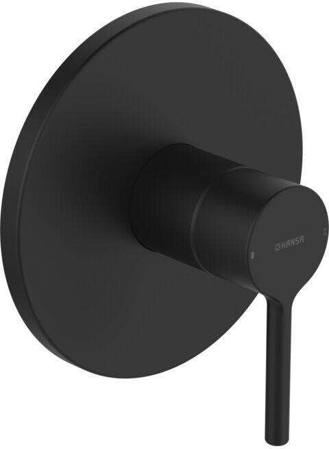 Hansa HANSAVANTIS Kit de montage prêt mitigeur douche encastré, levier à broche, mat noir (8261906733)