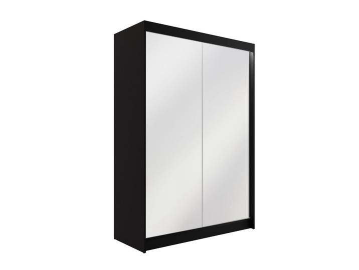 KLEIDERSCHRANK AMOHA mit LED - 120 cm - Schwarz