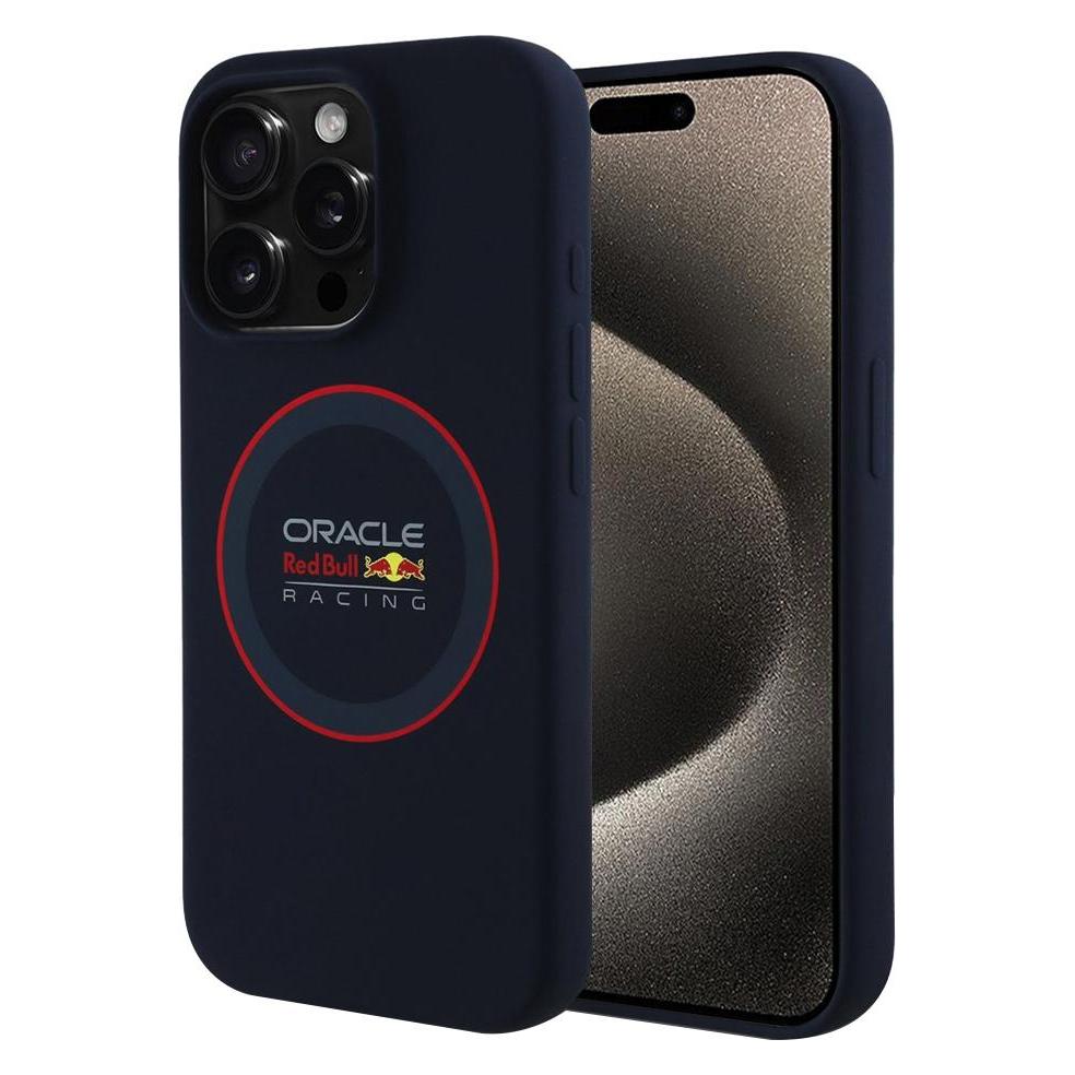 Red Bull Silicone Case für Apple iPhone 15 Pro - navy (Apple iPhone 15 Pro) (RBHMP15L24SIILVR)