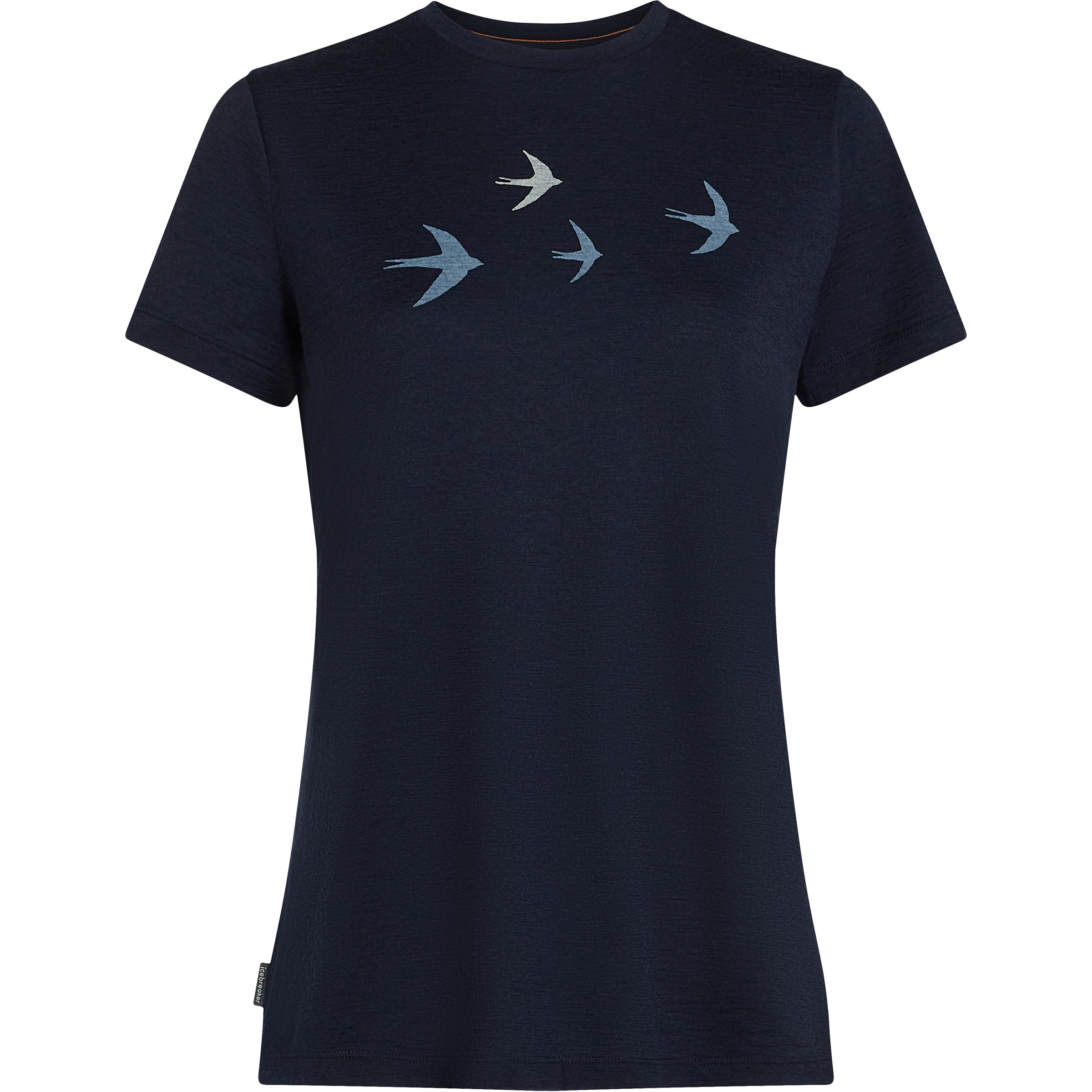 Icebreaker 150 Tech Lite Bird Transit Damen T-Shirts blau Größe XS Trekking Hautfreundlich Merinowolle