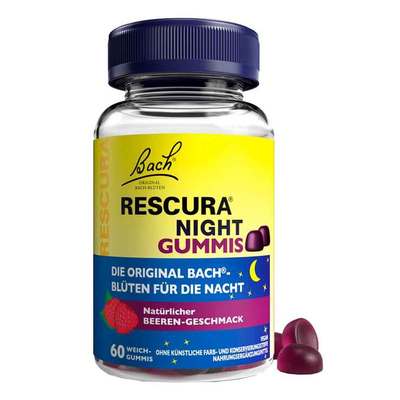 Nelsons GmbH BACHBLÜTEN Original Rescura Night Gummis Beere 100 g 18198936