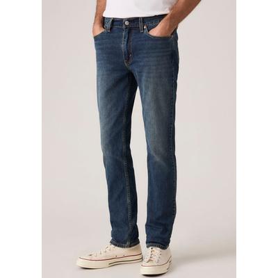 Slim-fit-Jeans LEVI'S "511 SLIM", Herren, Gr. 32, Länge 30, blau (river bank cool), Denim/Jeans, Obermaterial: 99% Baumwolle, 1% Elasthan, slim fit lang, Jeans Slim-fit-Jeans, mit Stretch, Topseller