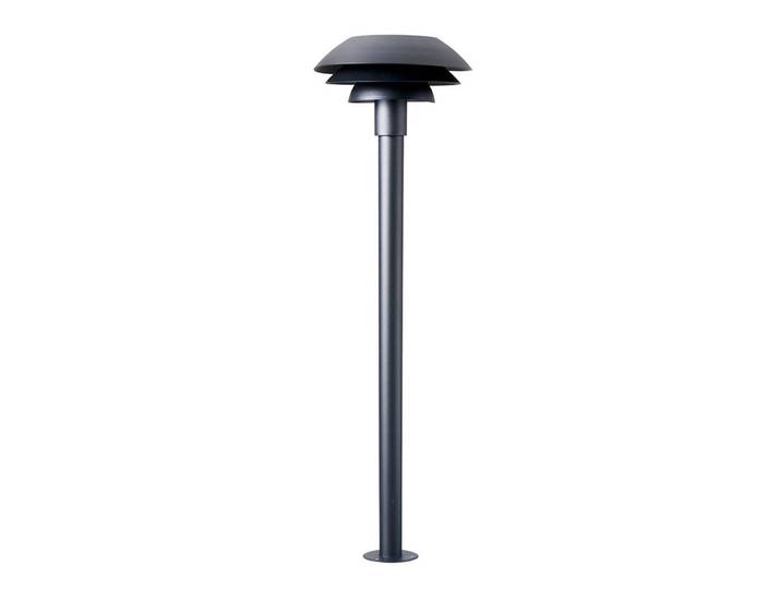 Dyberg Larsen DL31 Outdoor Poller schwarz Ø 31cm Outdoor, dimmbar, schwarz, Edelstahl, Skandinavisch