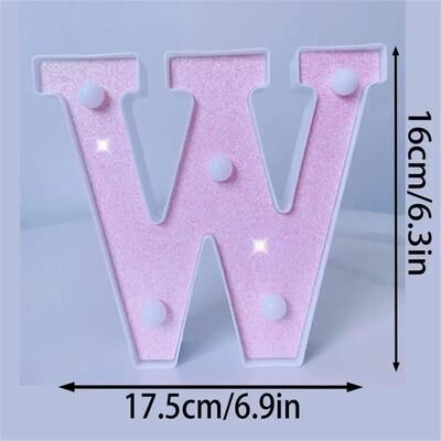 Uplift Picks Pink LED Letter And Number Lights For Parties And Romantic Decor w
