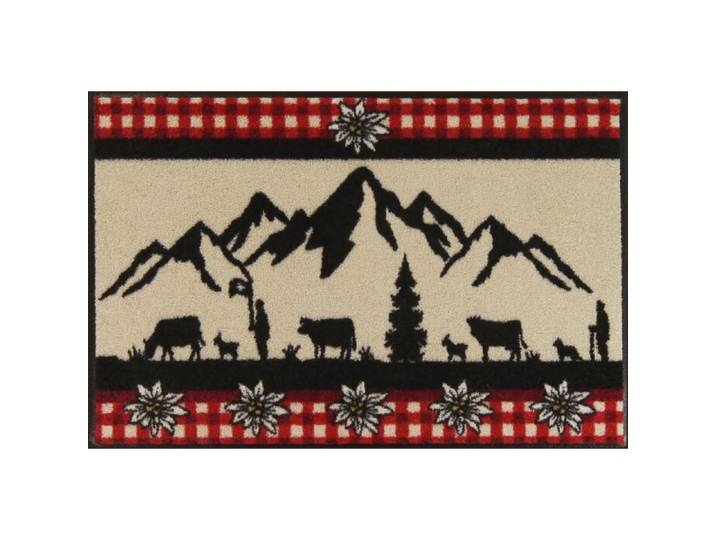 Türvorlage Bergland Edelweiss 50x75 cm beige